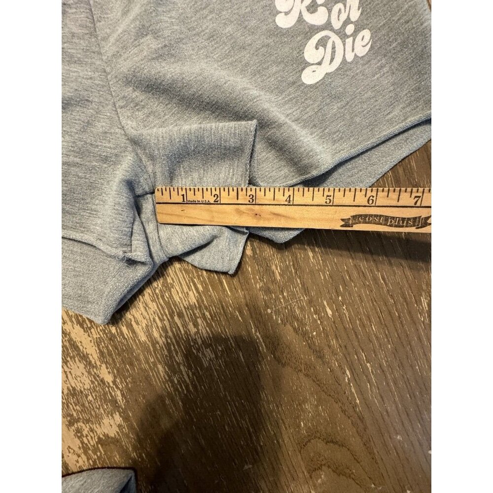 Show Me Your Mumu Ride or Die Gray Graphic Sweatshirt Short set Oversized Small - Picture 12 of 16
